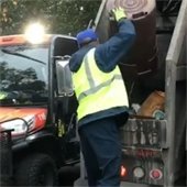 photo of Shaker trash pickup