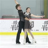 Photo of Julia Robinson and Carter Schopf, of the Shaker Figure Skating Club