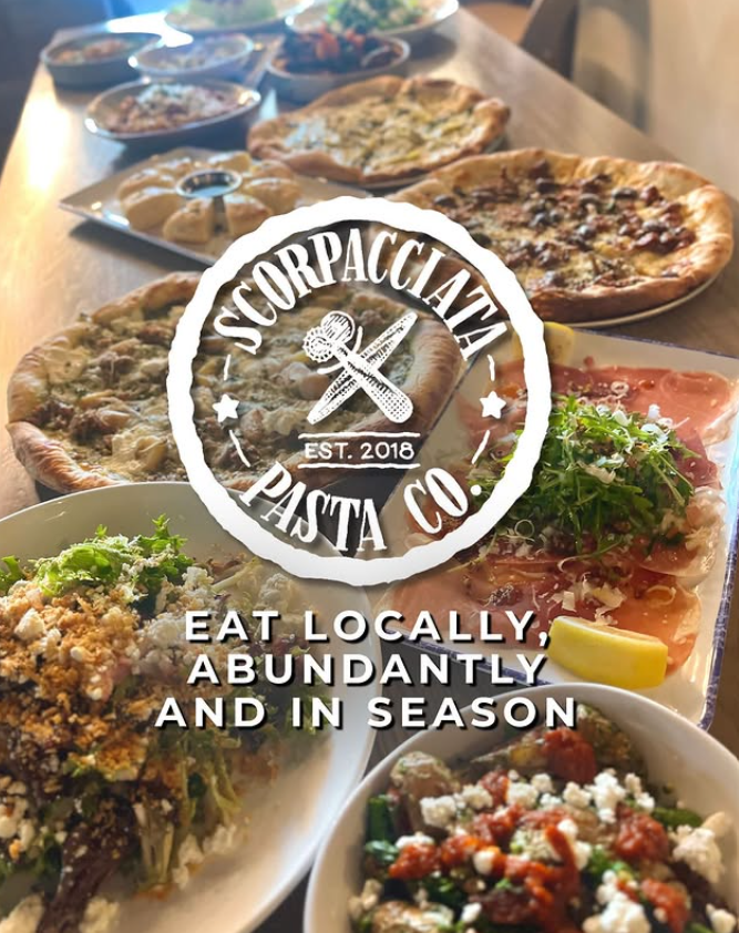 Scorpacciata Pasta restaurant flyer