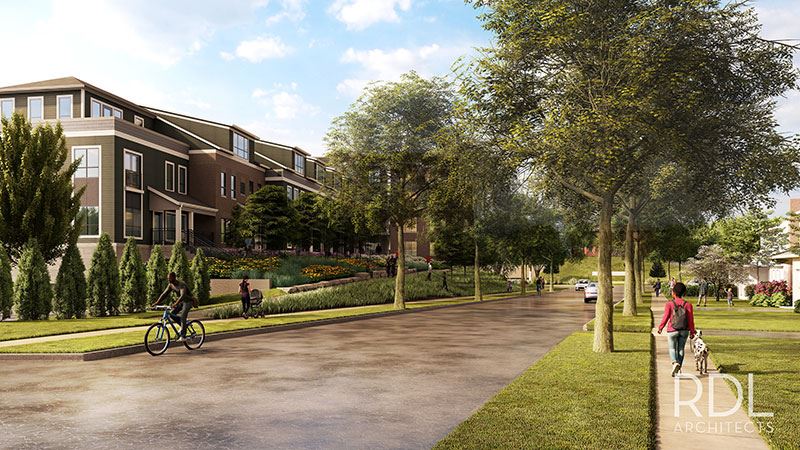 View of Arcadia development on Helen Road